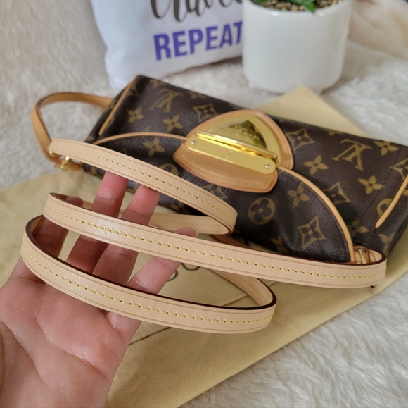 💕DISCONTINUED Very Rare LOUIS VUITTON Pochette Beverly Crossbody Monogram - Picture 2 of 16